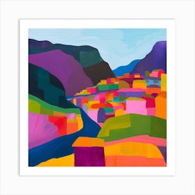 Abstract Travel Collection La Paz Bolivia 2 Art Print