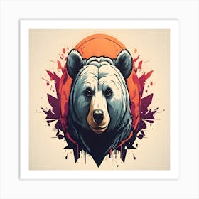 Bear Head Art Print