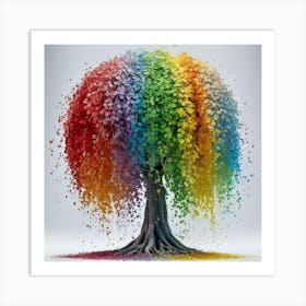 Rainbow Soul Tree (1) 2 Art Print