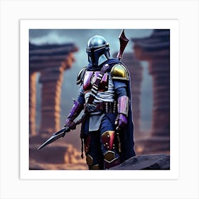 Star Wars The Mandalorian Art Print