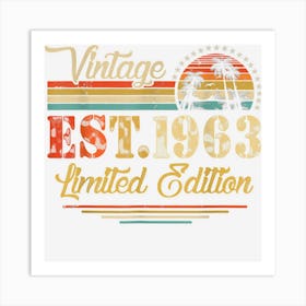 Vintage 1963 Limited Edition 59th Birthday Cute 59 Year Old Art Print