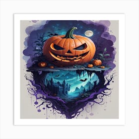 Halloween Pumpkin Art Print