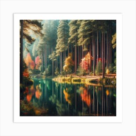 Autumn Forest 129 Art Print