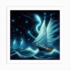 Luminous sails 2 Art Print