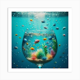 Glass Of Water Art Print