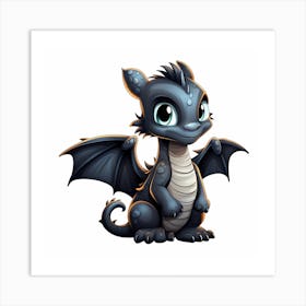 Toothless Dragon Art Print