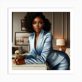 Beauty & Brains-1 Art Print