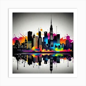 Chicago Skyline 9 Art Print