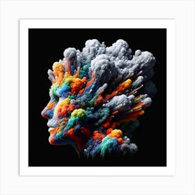 Thinking Art Print