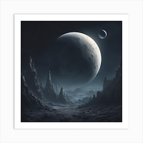 Space Landscape Art Print