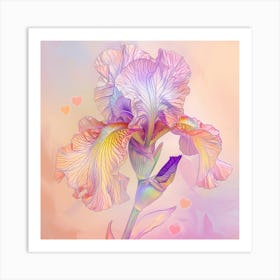 Iris Flower 1 Art Print
