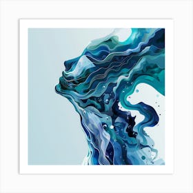 Abstract Of A Woman'S Head 2 Art Print