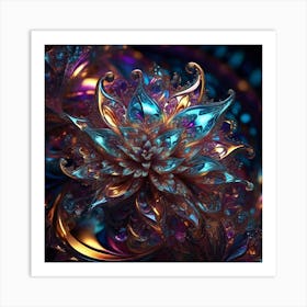 Fractal Flower Art Print