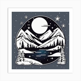 Winter Landscape 38 Art Print