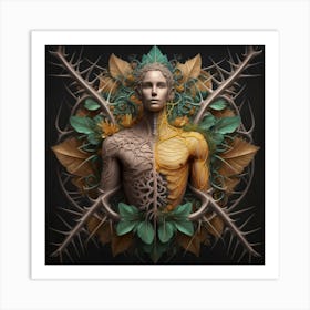 Human thorn, Tree Of Life, digital art 2 Art Print