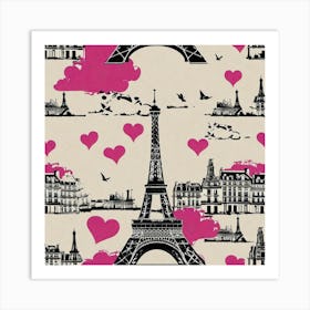 Paris Eiffel Tower 24 Art Print