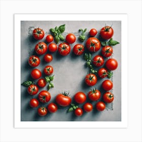 Tomatoes In A Frame 10 Art Print