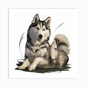 Siberian Husky 5 Art Print