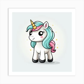 Cute Unicorn 22 Art Print