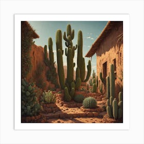 Cactus Garden 5 Art Print