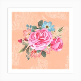 Pink Roses Art Print