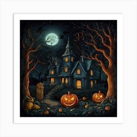 Haunted House 15 Art Print