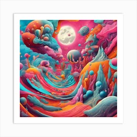 Psychedelic Painting Art Print