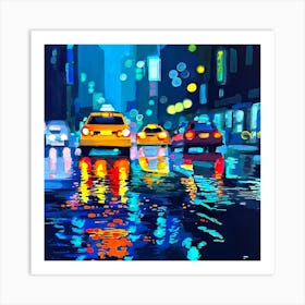 New York City At Night 1 Art Print