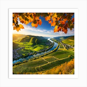 Autumn In The Rhine Valley Art Print