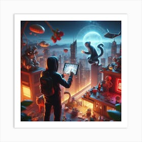 Sci-Fi Cityscape Art Print