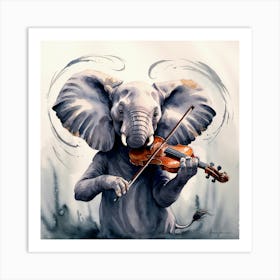 Leonardo Phoenix 09 A Majestically Melancholic Elephant Its La 0 Art Print