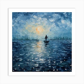 Textured Tranquility Unveiled Art Print