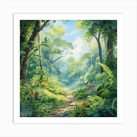 Forest Path Art Print