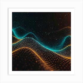 Abstract Wave Pattern 3 Art Print