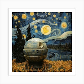 Star Wars Death Star art Art Print