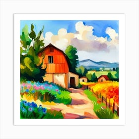 Landscape Painting 1 Art Print