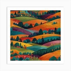 Autumn Landscape 1 Art Print