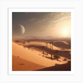 Desert Landscape - Desert Stock Videos & Royalty-Free Footage 25 Art Print