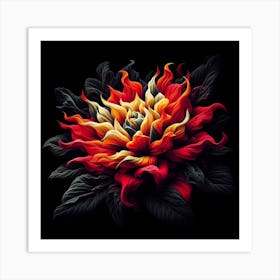 The Fiery Flower 2 Art Print