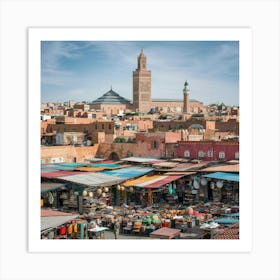 Marrakech Stock Videos & Royalty-Free Footage 1 Art Print