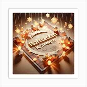 Ramadan Kareem Mubarak Greetings 10 Art Print