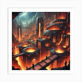 Tectonic Forge Art Print