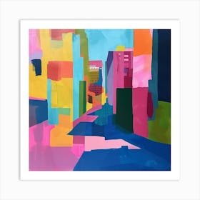 Abstract Travel Collection Boston Massachusetts 3 Art Print