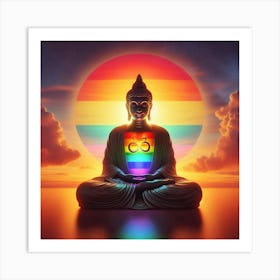 Rainbow Buddha Art Print