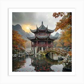 Chinese Pagoda Art Print