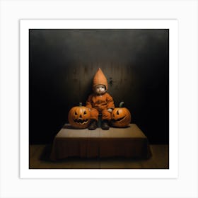 Jack-O-Lanterns Art Print