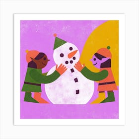 Snowman Art Print