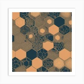 Hexagons Art Print