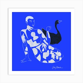 Black swan Art Print