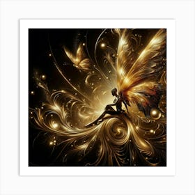 Golden Fairy 1 Art Print